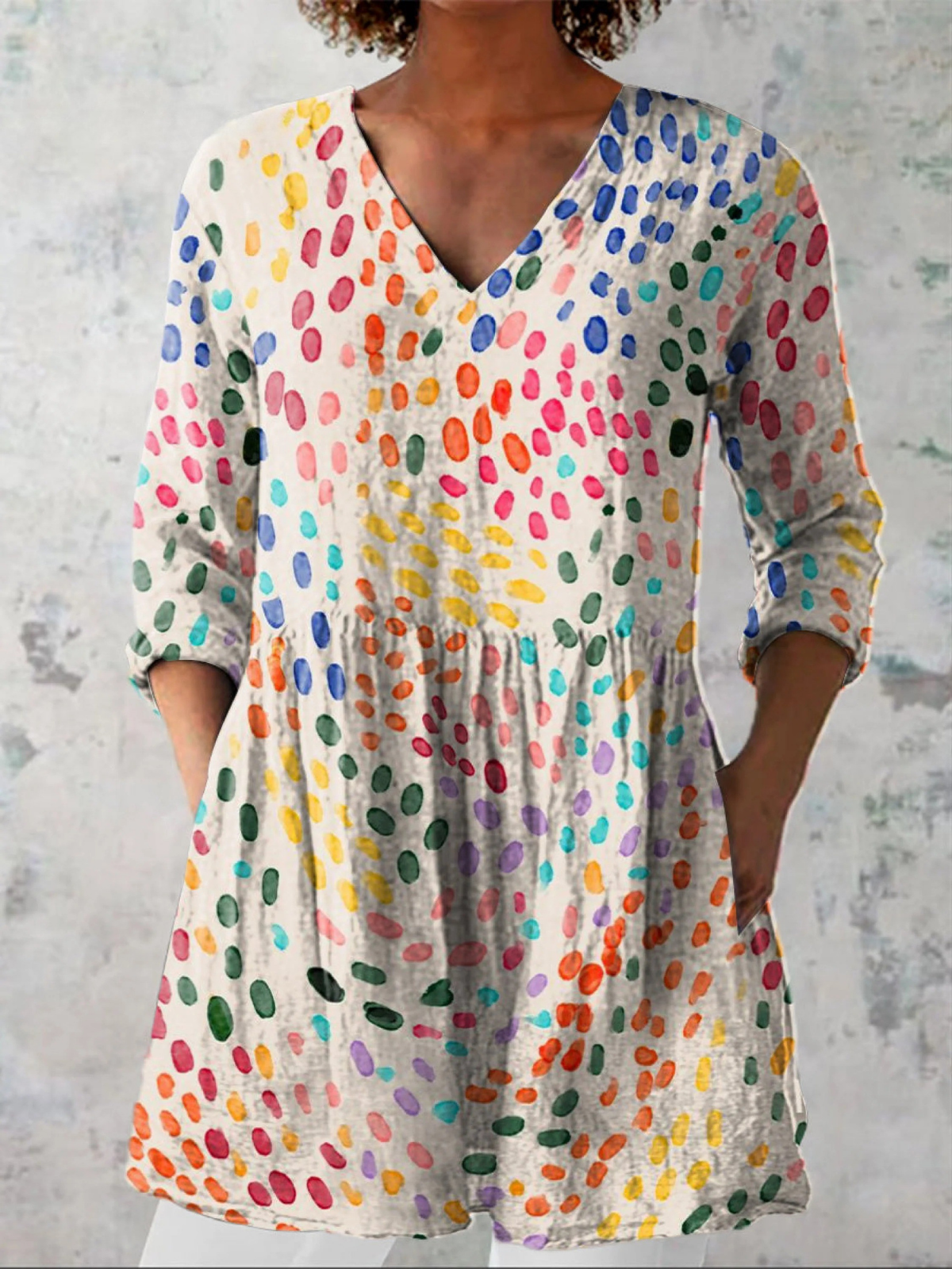Multicolor Polka Dot / 4XL