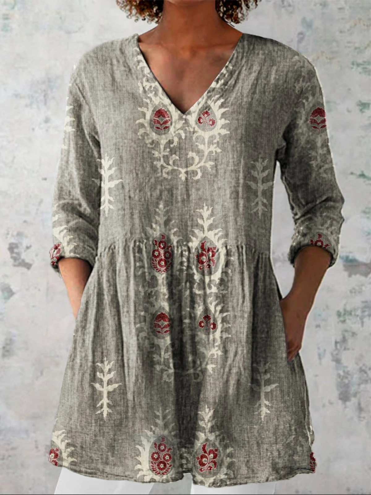 Grey-Red / 4XL