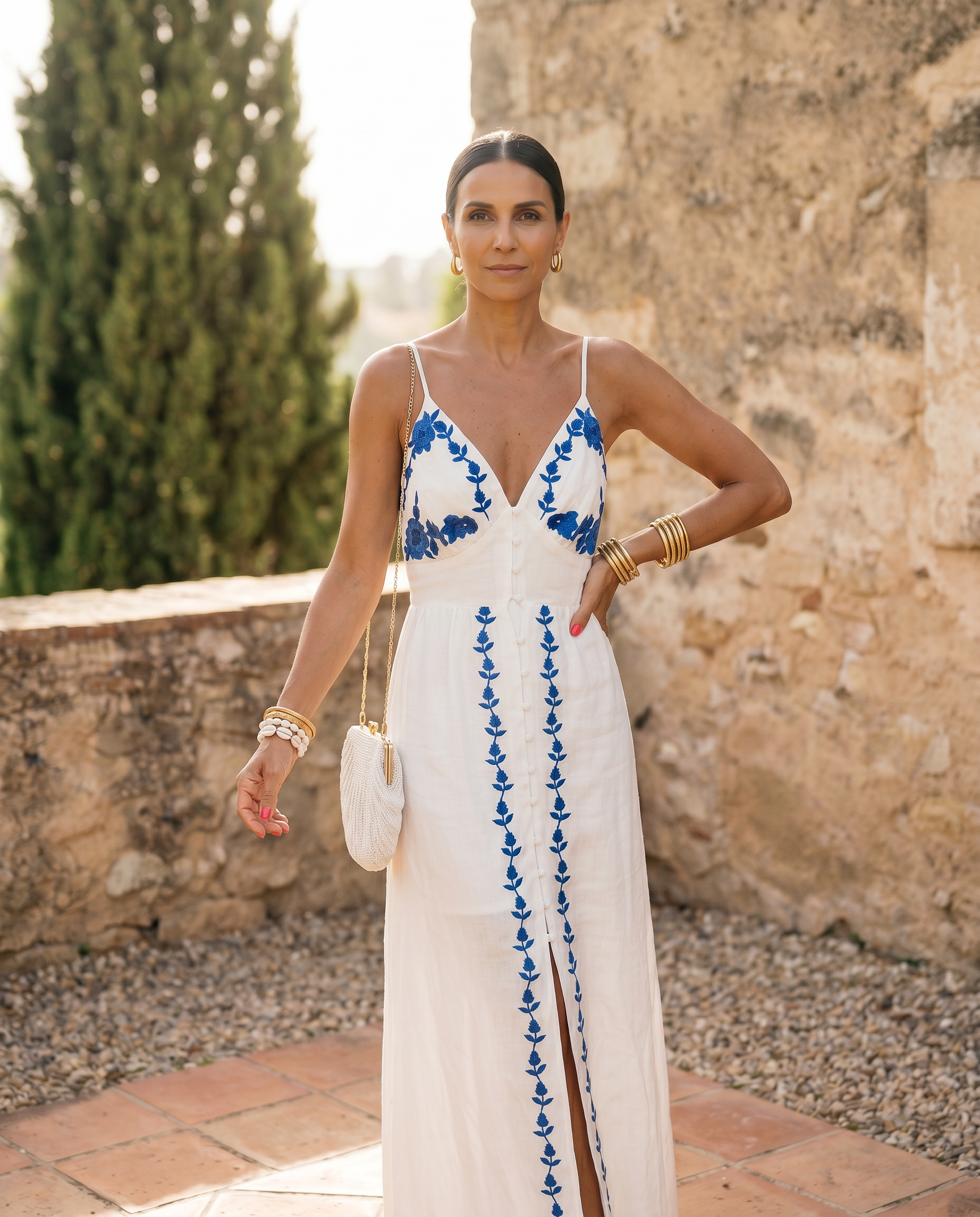 White-Blue / L